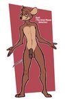 anthro balls basil_(disney) brown_fur disney flaccid fur looking_at_viewer luraiokun male mammal mouse nude penis rodent smile solo the_great_mouse_detective 