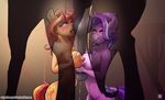  2017 animal_genitalia animal_penis anthro areola balls bestiality blush breasts darkhazard double_titfuck equestria_girls equine equine_penis female feral friendship_is_magic grin group hair hand_on_breast hi_res horn long_hair male male/female mammal multicolored_hair my_little_pony nipples nude open_mouth penis sex smile starlight_glimmer_(mlp) sunset_shimmer_(eg) titfuck tongue tongue_out two_tone_hair unicorn 