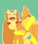  absurd_res anthro anthrofied back_markings barnabe bibarel blush buizel chest_tuft colaxpepsi crying female floatzel group hi_res hug male markings mother mother_and_son nintendo outline parent pok&eacute;mon pok&eacute;mon_(species) sad simple_background son teal_background tears tuft video_games 