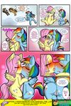  2017 after_sex anibaruthecat anus butt cloud comic cum cutie_mark dialogue dumb-bell_(mlp) english_text equine eye_contact eyes_closed feathered_wings feathers female female/female feral fluttershy_(mlp) friendship_is_magic group hair hi_res hoops_(mlp) hooves kissing long_hair mammal multicolored_hair my_little_pony pegasus pink_hair pussy rainbow_dash_(mlp) rainbow_hair smile spread_legs spreading text tongue tongue_out translucent_hair underhoof wings young 