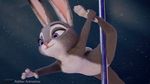  3_toes anthro breasts dancing disney female flat_chested fur judy_hopps lagomorph mammal nude pole pose rabbit rubber_(artist) toes zootopia 