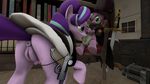  3d_(artwork) anthro anthro_on_feral anus bestiality digital_media_(artwork) dragon equine fellatio female feral friendship_is_magic gun horn male male/female mammal melee_weapon my_little_pony nipples oral presenting presenting_anus presenting_pussy pussy raised_tail ranged_weapon sex source_filmmaker starlight_glimmer_(mlp) sword tams_cl13 team_fortress_2 teats unicorn valve video_games weapon 