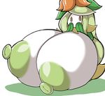  anthro areola big_breasts breasts female flora_fauna green_nipples huge_breasts hyper hyper_breasts lilligant nintendo nipples not_furry petronoise plant pok&eacute;mon pok&eacute;mon_(species) simple_background solo video_games white_skin 