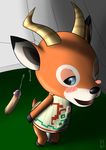  animal_crossing antelope anthro balls beau_(animal_crossing) big_balls blue_eyes blush bulge cervine clothing cum cumshot deer ejaculation erection eyes_closed feral hi_res horn human invalid_background long_ears male male/male mammal masturbation nintendo orgasm paws penis precum rhuanfps shy tent video_games 