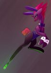  2017 bow_tie broken_horn bunny_costume clothing costume equine female horn mammal my_little_pony my_little_pony_the_movie solo tempest_shadow_(mlp) underpable unicorn 