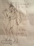  2017 anthro canine dildo english_text male mammal mountain_dew nude photo serebromaneater sex_toy sketch solo text traditional_media_(artwork) wolf 