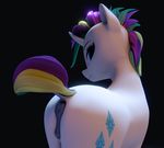  2017 3d_(artwork) anatomically_correct anatomically_correct_anus anatomically_correct_pussy animal_anus animal_genitalia animal_pussy anus butt cutie_mark digital_media_(artwork) equine equine_anus equine_pussy female feral friendship_is_magic hair hi_res horn looking_at_viewer mammal multicolored_hair my_little_pony pussy raripunk rarity_(mlp) shydale simple_background smile solo unicorn 