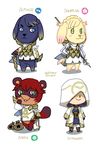  2017 alfonse_(fire_emblem) animal_crossing anna_(fire_emblem) anthro armor axe black_fur blue_eyes canine clothing crossover dc9spot digital_media_(artwork) dog female fire_emblem fire_emblem_heroes fur green_eyes hoodie human lance male mammal melee_weapon nintendo procyonid raccoon red_fur sharena simple_background summoner sword tan_fur video_games villager_(animal_crossing) weapon white_background 