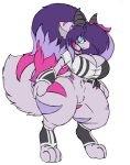  anthro big_breasts breasts caste_(artist) clothed clothing female hair huge_breasts huge_thighs hybrid lusha mammal thick_thighs unknown_species 