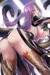  anus arched_back armor ass bent_over black_gloves blush breasts censored colored_pubic_hair eyebrows_visible_through_hair fate/grand_order fate_(series) faulds foreshortening gauntlets gloves gorgon_(fate) hijiri huge_breasts lips long_hair looking_at_viewer monster_girl mosaic_censoring nipple_slip nipples nude open_mouth parted_lips perineum profile pubic_hair purple_eyes purple_hair purple_lips pussy pussy_juice rider scales shoulder_armor smile snake_hair solo standing sweat thighs tsurime very_long_hair 
