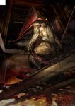  blood commentary_request harunoichi helmet male_focus muscle pyramid_head silent_hill silent_hill_(movie) silent_hill_2 solo 