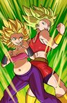  absurdres aqua_eyes ass-to-ass aura axel_rosered back back-to-back baggy_pants bandeau bare_arms bare_shoulders belly belt biceps big_hair bike_shorts black_shorts blonde_hair bracer breasts brown_belt caulifla cleavage clenched_hands collarbone cowboy_shot crop_top dragon_ball dragon_ball_super ear_piercing earrings explosion eyebrows eyelashes fat fat_folds fighting_stance floating_hair from_behind height_difference highres impossible_clothes jewelry kale_(dragon_ball) legs_apart lips looking_at_another love_handles medium_breasts midriff miniskirt muffin_top multiple_girls muscle muscular_female navel open_mouth pants piercing pink_bandeau plump power-up purple_pants red_shirt red_skirt saiyan shin_guards shiny shiny_clothes shiny_skin shirt shorts shorts_under_skirt simple_background size_difference skindentation skirt smile spiked_hair standing stomach strapless student super_saiyan super_saiyan_2 teacher teacher_and_student teeth thick_thighs thighs thin_waist toned tongue tubetop vambraces 