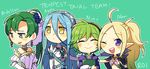  ahoge aqua_(fire_emblem_if) bare_shoulders blue_hair blush book cape chibi circlet dress fire_emblem fire_emblem:_kakusei fire_emblem:_rekka_no_ken fire_emblem_heroes fire_emblem_if gloves green_eyes green_hair hair_ornament headband high_ponytail long_hair looking_at_viewer lyndis_(fire_emblem) mamkute multiple_girls nino_(fire_emblem) nono_(fire_emblem) open_mouth pointy_ears ponytail purple_eyes roirence short_hair smile wedding_dress yellow_eyes 