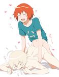  2boys anal ass blush bottomless cum guranaada haru_(tsuritama) male_focus multiple_boys sanada_yuki sex sweat thrusting tsuritama wince yaoi 