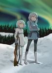  2girls aurora_e_juutilainen genderswap military multiple_girls simo_hayha strike_witches suomio white_hair world_witches_series 