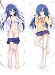  :d arms_up bad_id bad_pixiv_id bare_legs barefoot blue_hair blue_skirt bra checkered checkered_bra checkered_panties dakimakura date_a_live flower genderswap genderswap_(mtf) hair_flower hair_ornament hairclip itsuka_shiori jacket looking_at_viewer lying multiple_views navel on_back open_clothes open_jacket open_mouth panties qingye_ling skirt skirt_pull smile underwear yellow_eyes 