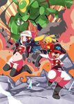  1boy 1girl blue_eyes blue_hair cosplay female hainchu hikari_(pokemon) matching_hair/eyes monster nintendo pikachu pokemon pokemon_(anime) pokemon_(creature) rayquaza satoshi_(pokemon) skirt team_rocket team_rocket_(cosplay) 