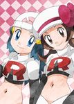  elbow_gloves hainchu hikari_(pokemon) kotone_(pokemon) pokemon pokemon_(anime) team_rocket team_rocket_(cosplay) 