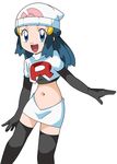  elbow_gloves hainchu happy hikari_(pokemon) miniskirt pokemon pokemon_(anime) team_rocket team_rocket_(cosplay) 
