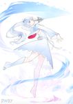  1girl blue_eyes boots breasts cleavage deigo_dego dress earrings hair_ornament high_ponytail highres holding holding_sword holding_weapon ice jewelry long_hair magic one_leg_raised ponytail rwby short_dress sketch solo standing sword tagme very_long_hair weapon weiss_schnee white_dress white_hair 
