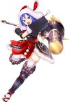  :o blue_hair full_body holding holding_hammer holding_weapon looking_at_viewer official_art oshiro_project oshiro_project_re solo taicho128 thighhighs transparent_background tsu_(oshiro_project) v-shaped_eyebrows weapon white_legwear 