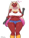  &lt;3 2017 absurd_res anthro areola avian blaziken breasts clothed clothing female green_eyes hi_res nintendo nipples one_eye_closed plankboy pok&eacute;mon pok&eacute;mon_(species) simple_background solo video_games white_background wink 