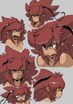  angry animal_humanoid avian avian_humanoid bird blush expressions female hair humanoid hushabyevalley long_hair nude o_o open_mouth phoenix pointy_ears red_eyes red_hair rhaia_(hushabyevalley) scowl solo teeth tongue 