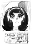  2017 angry anthro canine cat comic dbaru digital_media_(artwork) dog dudley_puppy english_text eyelashes feline female hair kitty_katswell looking_at_viewer mammal monochrome mrs._katswell nickelodeon open_mouth perspective screaming short_hair t.u.f.f._puppy tears text wide_eyed 