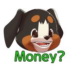  2017 ambiguous_gender animoji canine dog english_text mammal manizu manmosu_marimo open_mouth reaction_image simple_background text white_background 