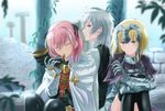  armor astolfo_(fate) fate/apocrypha fate/stay_night jeanne_d&#039;arc jeanne_d&#039;arc_(fate) mukade_(siieregannsu) sieg_(fate/apocrypha) trap tthighhighs 