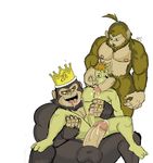  aji_arts ape balls cat crown feline gorilla king male male/male mammal muscular pecs penis primate royalty 