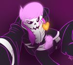  2017 absurd_res animated_skeleton bone clothing clothing_undone digital_drawing_(artwork) digital_media_(artwork) ghost glowing glowing_eyes glowing_penis hair hi_res holding_camera holding_object lewis_the_skeleton male melle-d_(artist) mystery_skulls not_furry penis pink_background pink_eyes pink_hair pink_penis pink_tongue simple_background skeleton solo spirit suit tongue tongue_out translucent translucent_penis undead 