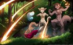  16:10 2017 abs angry anthro attack basitin bathing blush boxers_(clothing) breasts brown_fur canine casual_nudity chasing chest_tuft clothing convenient_censorship detailed_background embarrassed featureless_breasts featureless_crotch female feral fire fireball fleeing forest fur group hi_res jewelry keidran keith_keiser magic magic_user male mammal mrs_nibbly_(twokinds) natani necklace nude object_in_mouth open_mouth pond rodent running squirrel stealing sweat sweatdrop tan_fur tom_fischbach tree tuft twokinds underwear water webcomic wet wolf 