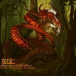  2017 ambiguous_gender detailed_background digital_media_(artwork) dragon eastern_dragon feral horn scales solo tatiilange teeth tongue 
