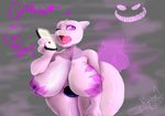  2017 anthro balls big_breasts breast_grab breasts digital_media_(artwork) disembodied_hand disembodied_penis duo english_text eyewear female ghost grope hand_on_breast jaynatorburudragon legendary_pok&eacute;mon male male/female mewtwo nintendo nipples nude open_mouth penetration penis phone pok&eacute;mon pok&eacute;mon_(species) purple_eyes sex simple_background smile spirit teeth text thick_thighs tongue video_games 