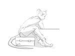  boots clothing footwear mammal mouse pinup pose ranoa02 rodent sketch toolbox 