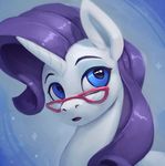  2017 blue_eyes equine eyewear female feral friendship_is_magic glasses hair horn mammal my_little_pony open_mouth purple_hair rarity_(mlp) rodrigues404 solo unicorn 