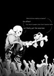  amphibian animated_skeleton bone dialogue english_text froggit jazzycat monochrome sans_(undertale) skeleton text undead undertale video_games 