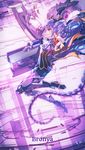  :o ahoge arched_back armor ass benghuai_xueyuan black_bow black_footwear black_ribbon boots bow breastplate bronya_zaychik cannon caption drill_hair eyebrows_visible_through_hair full_body gun hair_bow hair_ribbon hands_up highres honkai_impact huge_weapon knee_boots long_hair long_sleeves luo_qingyu mecha midair parted_lips purple_eyes purple_hair ribbon shoulder_spikes spikes twin_drills twintails very_long_hair weapon white_hair 