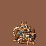  2017 anthro feline fur lin_hu male mammal nekojishi tagme tiger 