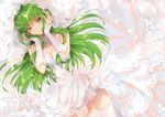  ass_visible_through_thighs bangs bare_shoulders breasts bridal_veil brown_eyes c.c. cleavage code_geass cover cover_page creayus detached_collar dress dutch_angle eyebrows_visible_through_hair garter_straps green_hair hands_on_own_cheeks hands_on_own_face jewelry long_hair long_sleeves medium_breasts panties parted_lips ring sidelocks solo thigh_gap thighhighs underwear veil wedding_dress wedding_ring white_dress white_legwear white_panties 