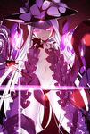  abigail_williams_(fate/grand_order) ass_visible_through_thighs bangs black_gloves black_hat black_panties bow breasts elbow_gloves fate/grand_order fate_(series) gloves glowing groin hat head_tilt highres long_hair looking_away looking_to_the_side lowleg lowleg_panties navel open_mouth panties panty_pull parted_bangs pussy_peek red_eyes revealing_clothes silly_(marinkomoe) small_breasts smile solo tentacles topless underwear underwear_only very_long_hair white_hair witch_hat 