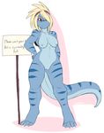  anthro female fols hair locosaltinc nude pussy red_eyes reptile scalie 