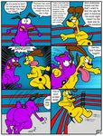  balls butt canine cartoon_network courage courage_the_cowardly_dog dog duo garfield_(series) mammal odie penis tbfm wrestling 