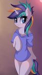  2017 anthro clothed clothing cutie_mark equine friendship_is_magic fur hair hi_res horn mammal multicolored_hair my_little_pony rarity_(mlp) smile solo twiren unicorn 
