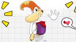  balls bathroom clothed clothing drreverb foreskin hair japan male nintendo not_furry penis rayman rayman_(series) smile solo video_games 