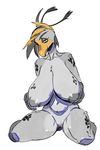  anthro avian big_breasts breasts female huge_breasts jijis-waifus nipples nude pussy solo 