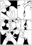  &lt;3 2017 5_fingers age_difference anthro bedroom bedroom_eyes blush breasts canine clothing comic digital_media_(artwork) dog duo eyes_closed female female/female fingering french_kissing hair half-closed_eyes hi_res kissing low-angle_view mammal monochrome mrs_hudson navel nipples nude perspective polly_(sherlock_hound) pubes pussy seductive sherlock_hound_(series) short_hair smile vinoda young 