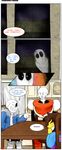  2017 absurd_res animated_skeleton bone clothed clothing comic english_text gaster hi_res human humanoid lotusthekat mammal not_furry papyrus_(undertale) protagonist_(undertale) sans_(undertale) skeleton text undead undertale video_games 