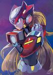  android armor blonde_hair helmet long_hair ponytail rockman rockman_x tagme zero_(rockman) 